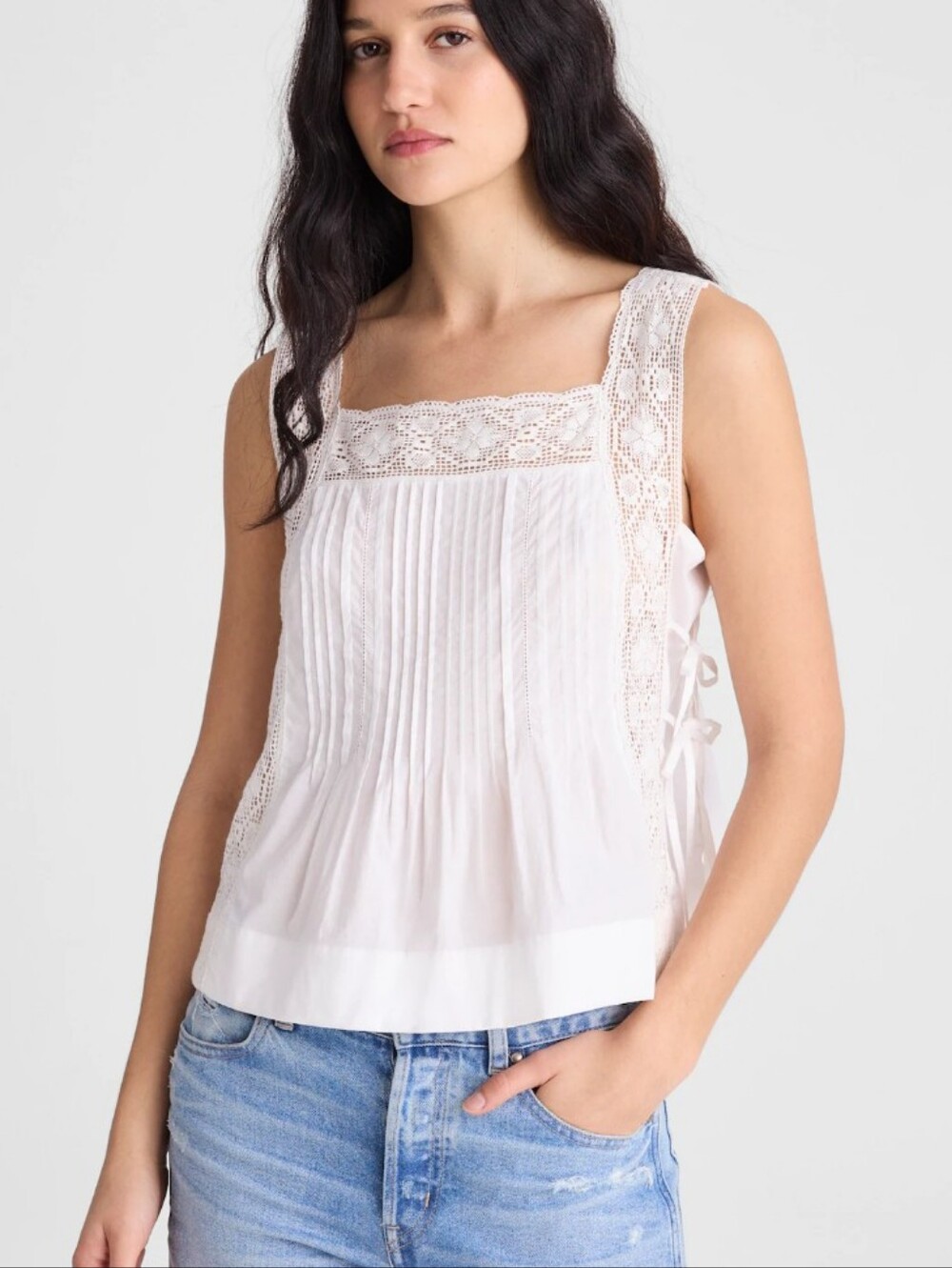 Madewell The Sophie Top OA390 Size XL White 100% Cotton